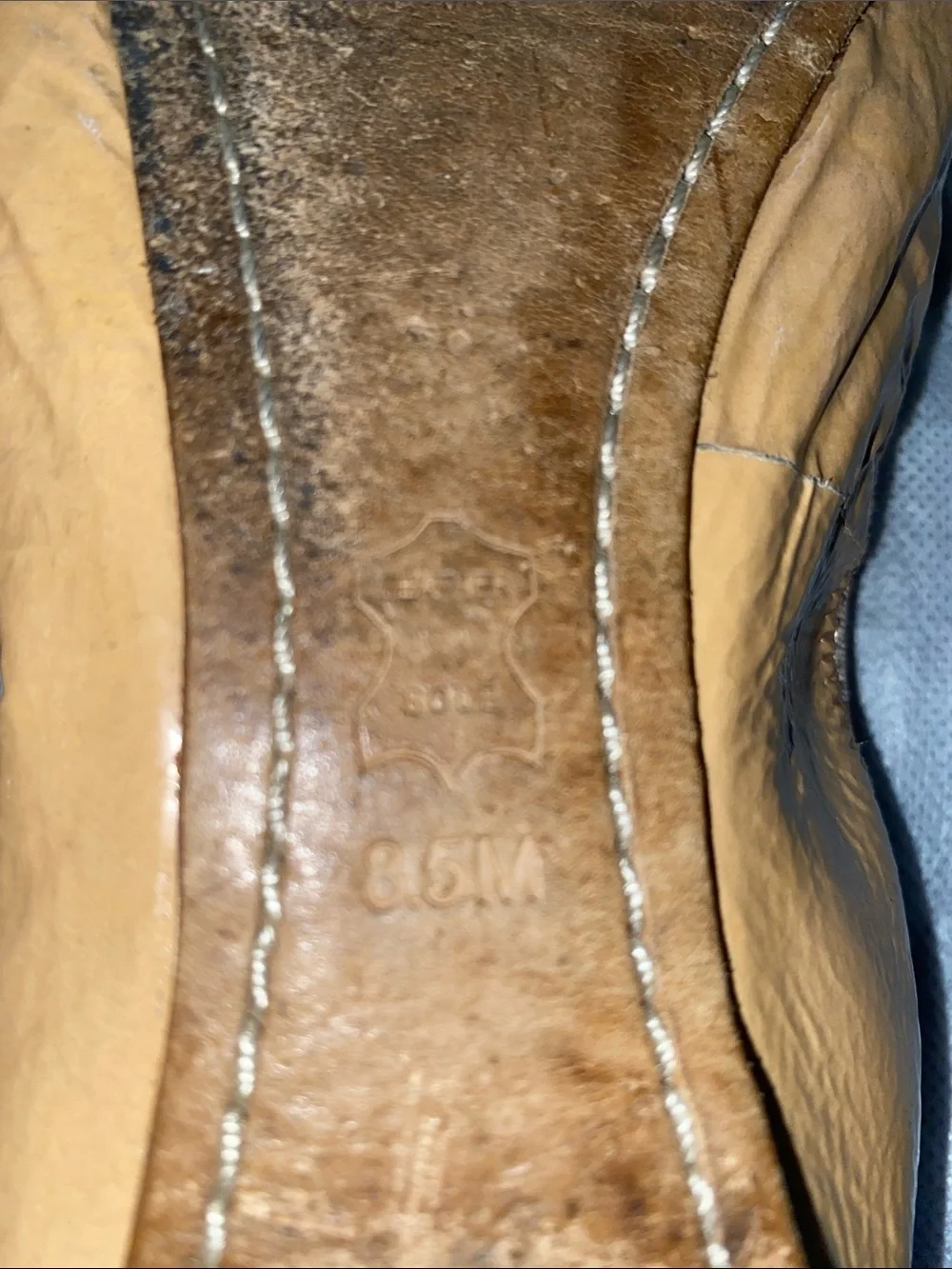 Tory Burch Caramel Patent Logo Ballet Flats